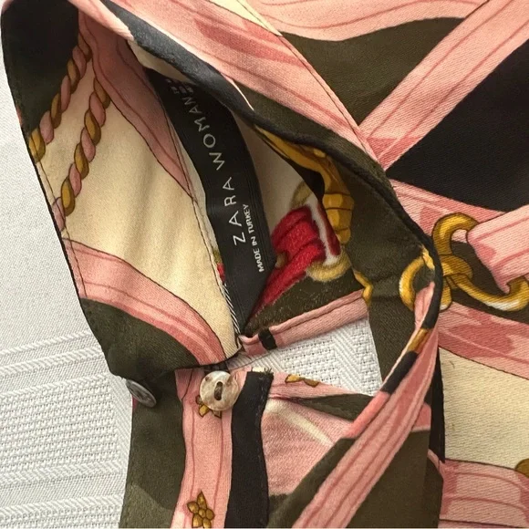 Zara Scarf Print Mini Dress - Picture 4 of 4